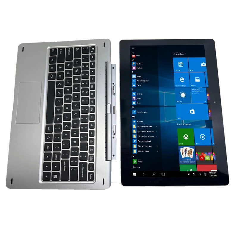 Glavey 1G+64G 2 in1 Tablet PC 11.6'' Windows 10  Free Docking Keyboard Z3735G CPU 1366*768 IPS Screen Quad Core G12 Dual Camera 4