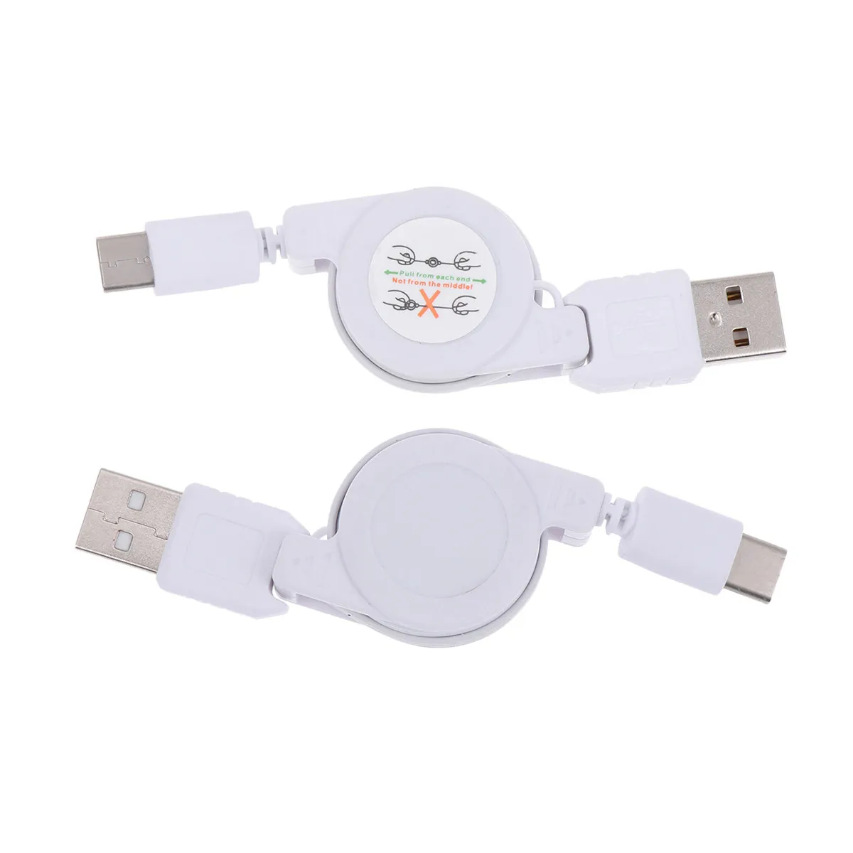 USB 3.1 접이식 Type-C 데이터 동기화 고속 충전 케이블 휴대용 충전기 코드 안드로이드 폰과 호환 가능 여행 사무실 차량용
