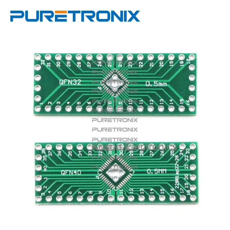 QFN32 to DIP32 QFN40 to DIP40 adapter 10pcs 0.5mm pitch