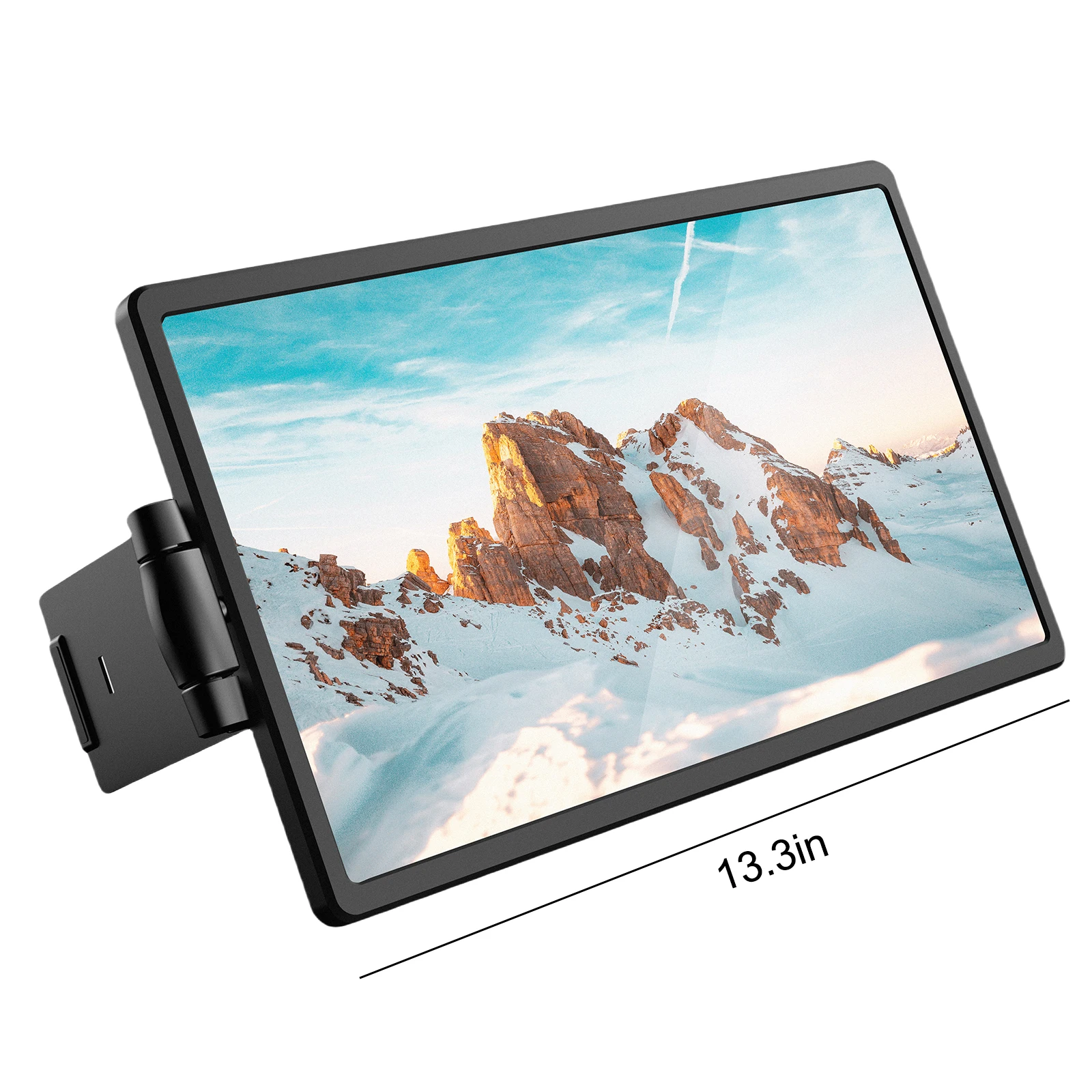 13.3인치 노트북 확장 스크린 플러그 앤 플레이 회전식 확장 스크린 USB-C/HDMI 호환 디스플레이(노트북 액세서리용)