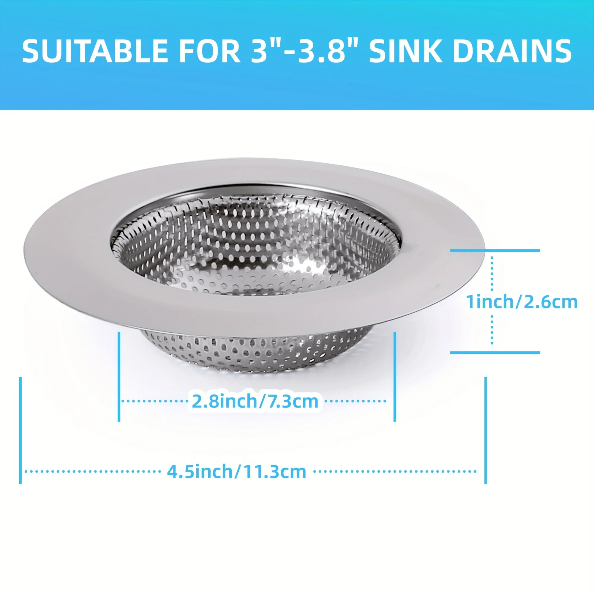 Kitchen Sink Filter Sink Strainer 4-Piece Set
