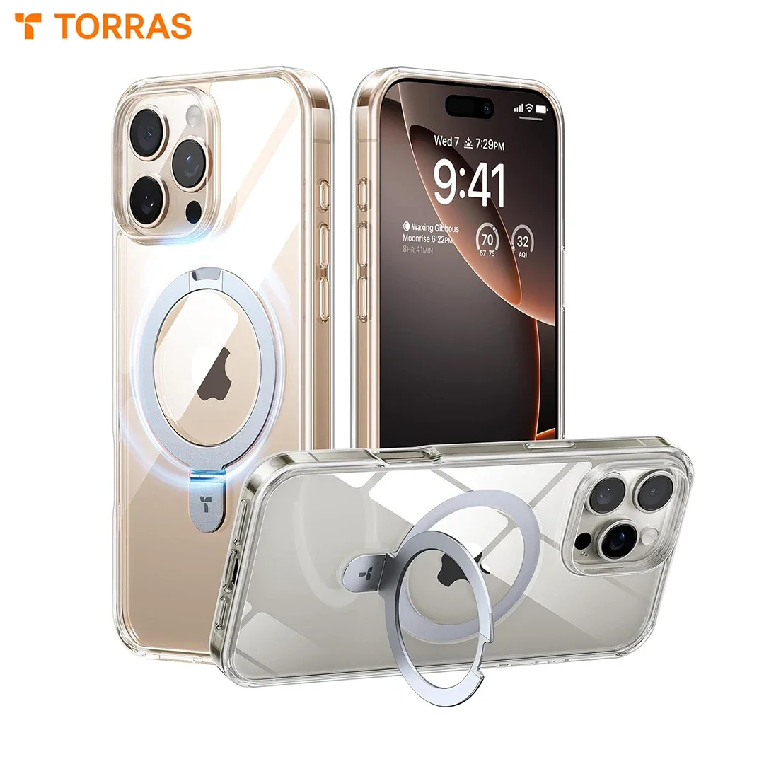 TORRAS for iPhone 16 Pro Max Case MagSafe Compatible Built-in