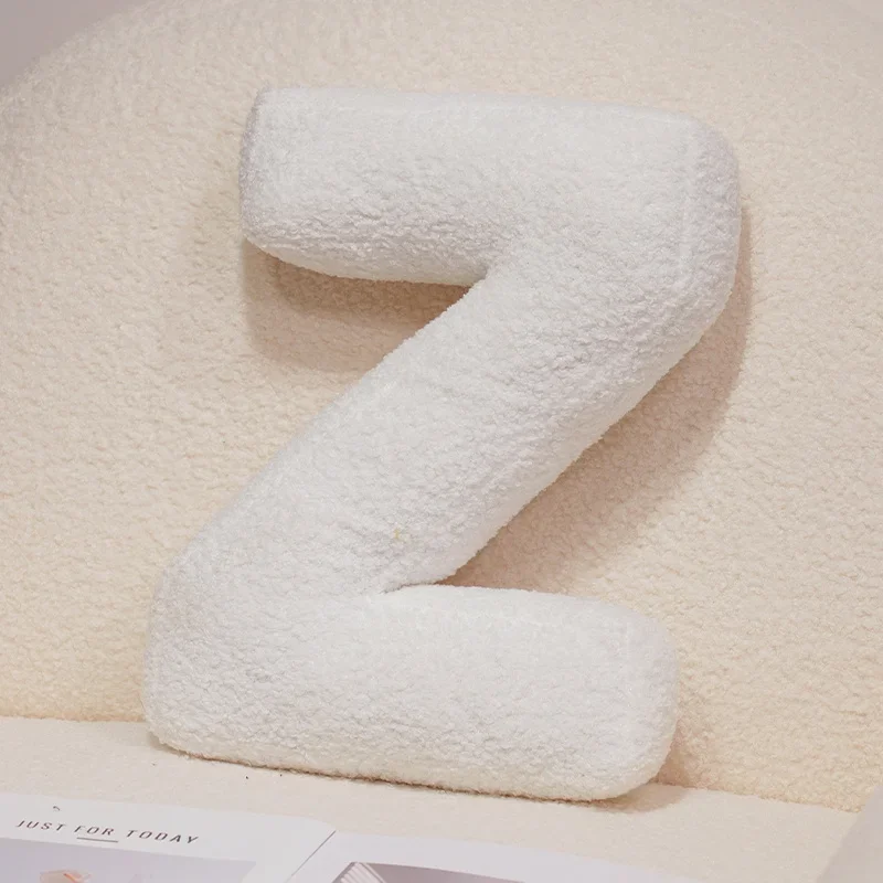 Handcrafted 26-Letter Throw Pillow - Decorative Party Gift for Bedroom and Baby Showers