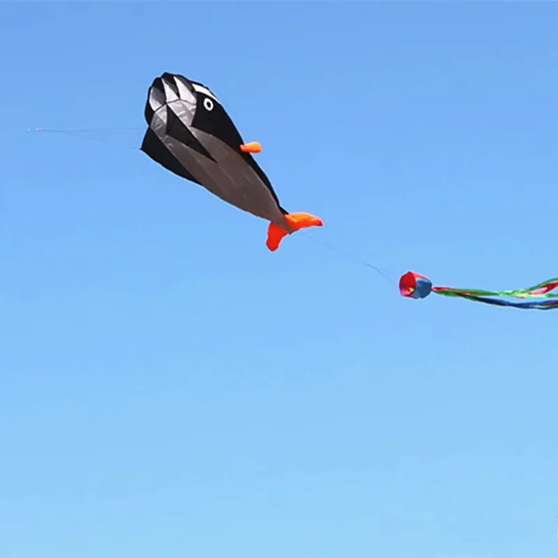 Giant Marine Creature Kite with Long Tail and 100m Line – Soft Single-Line Flying Toy