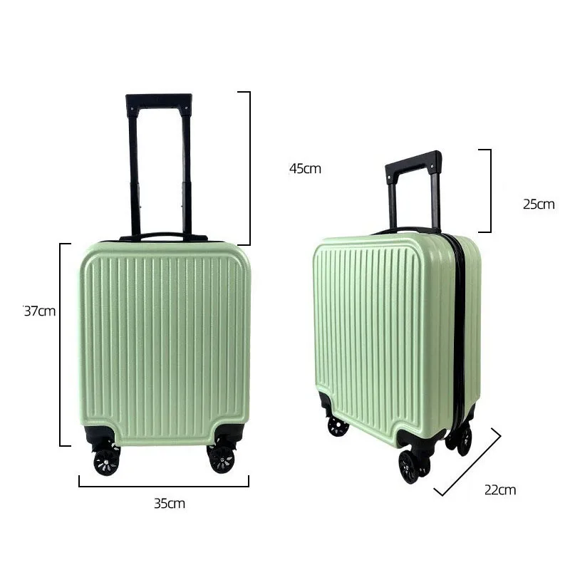 Mini Rolling Luggage Box Women Men Wheel Trolley Box Travel Clothes Carry Case