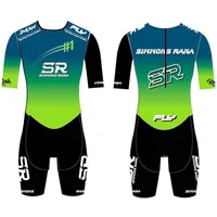 SR Men's Performance Inline Skates Racing Skinsuit Speed Skates Short Sleeve Quick Dry Breathable Skate Tights Swiming Suits 2
