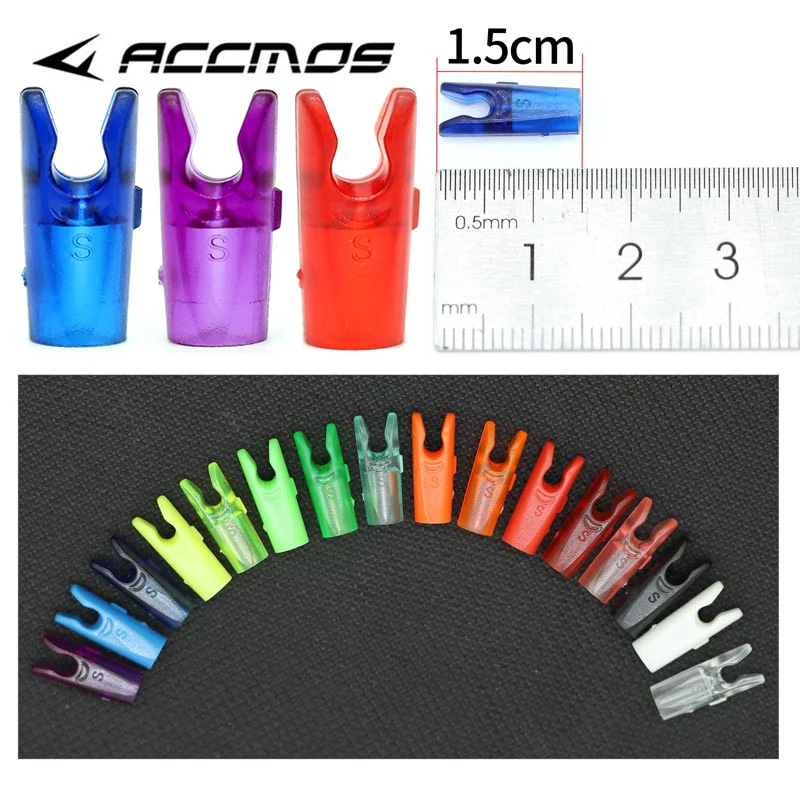 10pcs DIY Plastic Arrow Pin Nocks Size S or Aluminum Nock Pin Needles For ID4.2/6.2/3.2/5.2/8.0mm Arrow Shaft Archery Accessory