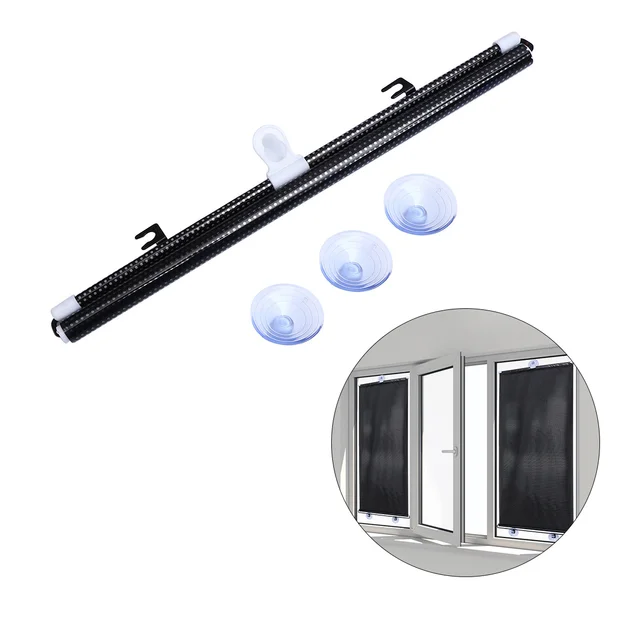 Szívócsésze Redőnyök Puszta Fekete Függöny Kis Henger Pvc Műanyag Fólia Baba Autó Árnyékos Csecsemők - Image 2