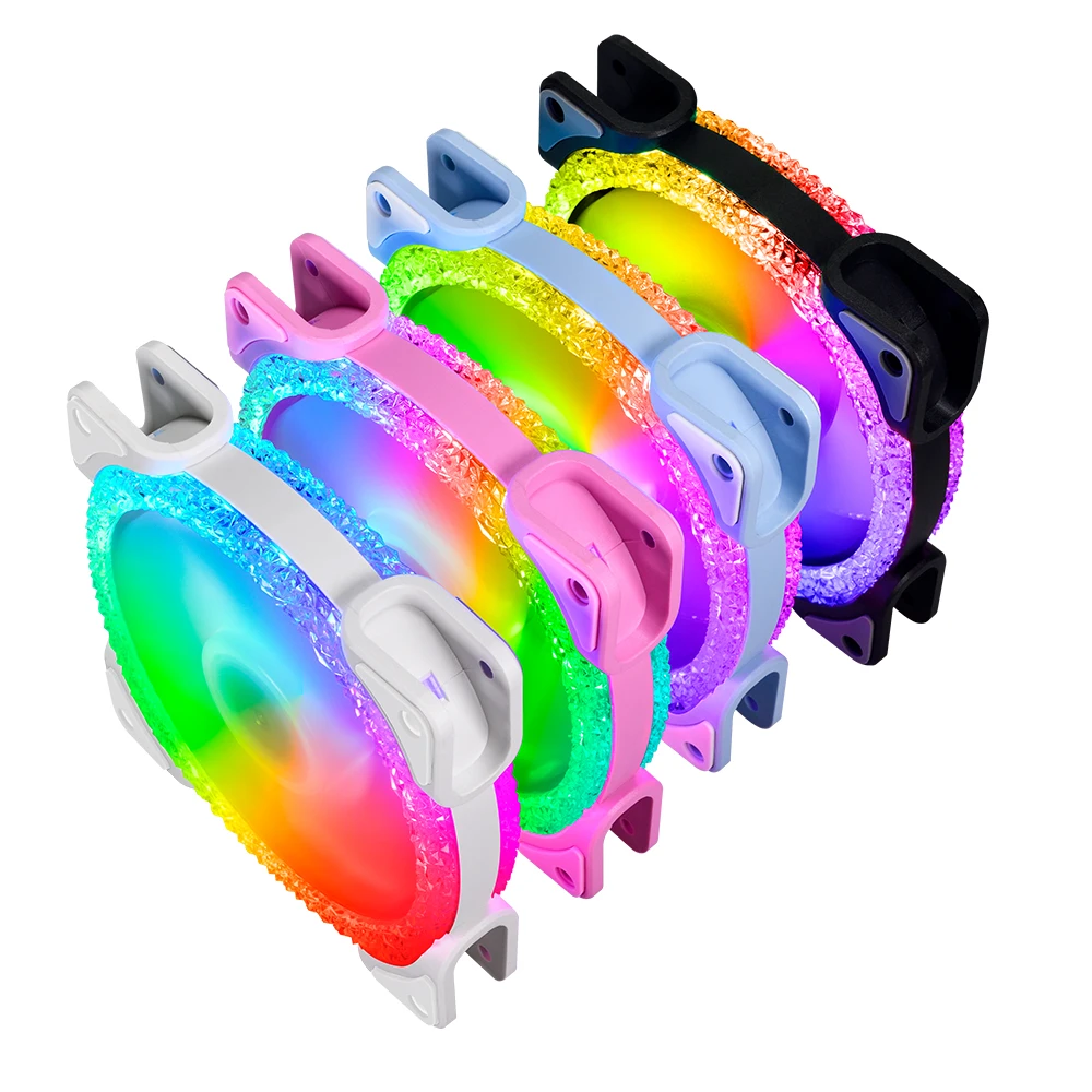 

LOVING COOL 120MM Game Computer Fan Silent PWM Cooling Radiator Cooler Ventiladores Heat Sinking Synchronous Colored Effets