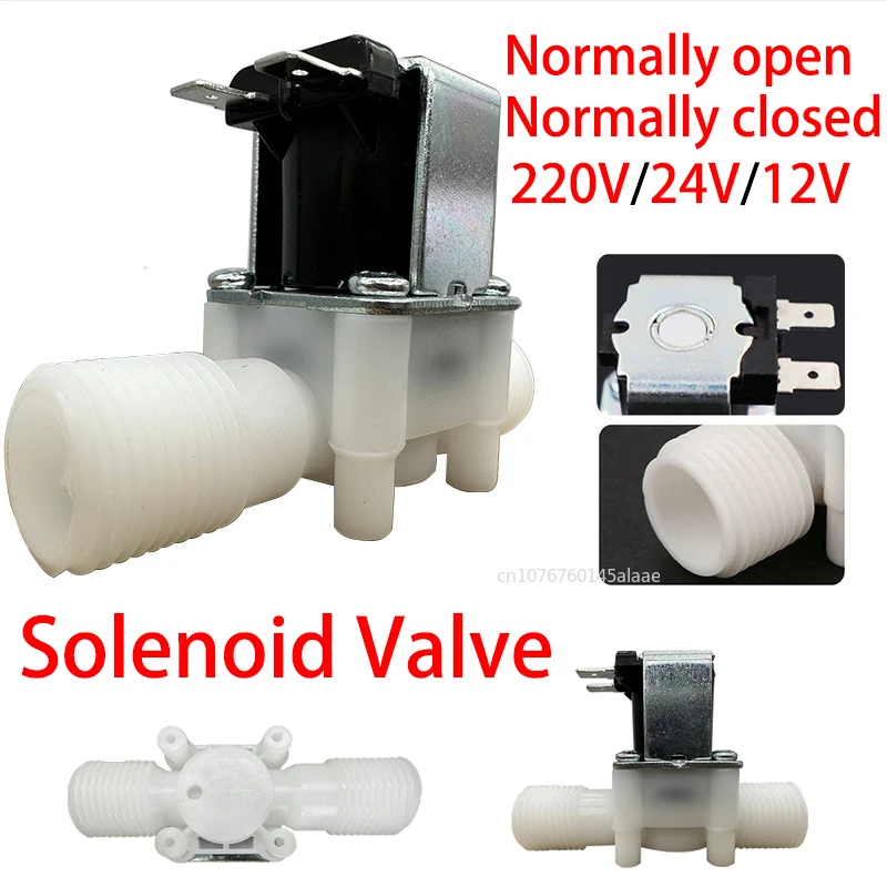 

Электромагнитный клапан с наружной резьбой, 1/2 дюйма, 3/4 В переменного тока, 12 В, 24 В постоянного тока, контроллер водяного клапана, нормально закрытый, нормально открытый