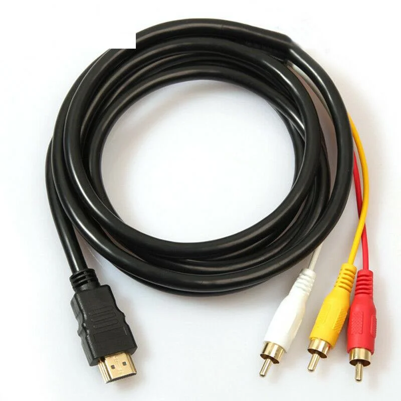 Tanio 5 stóp konwerter wideo-audio składnik AV Adapter kabel HDTV