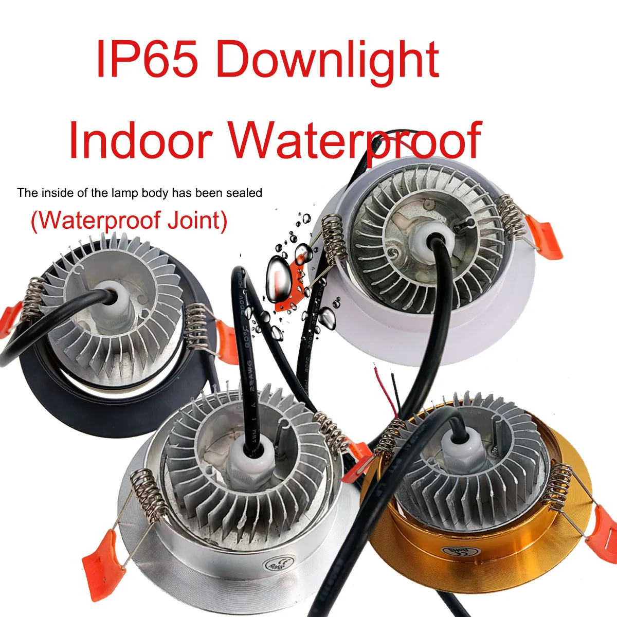 Adjust Angle IP66 Outdoor Waterproof Kitchen LED Downlight IP65 IP67 AC220V 7W 9W 15W 18W Toilet Rotate Wall Lamp Ceiling Light