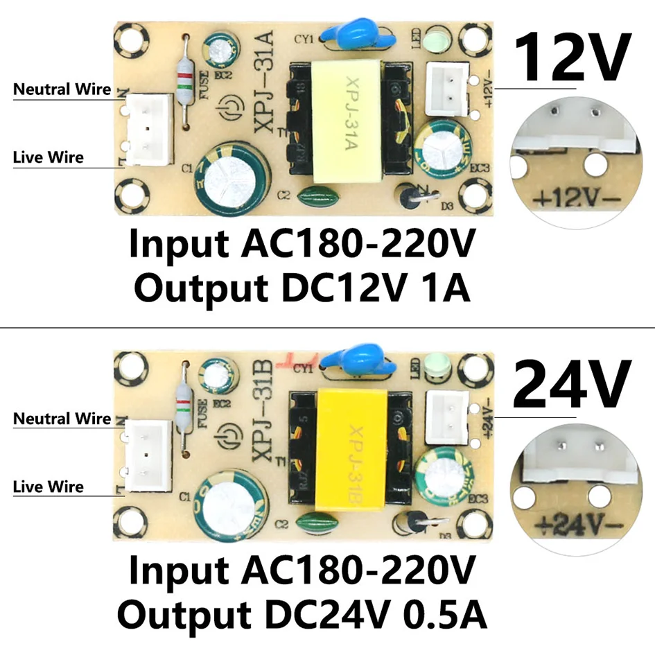 LED-Treiber-Netzteil DC 12 V 24 V LED-Netzteil AC 180–220 V Strom AC180–220 V LED-Beleuchtungstransformatoren für LED-Streifenlicht – Detail 5