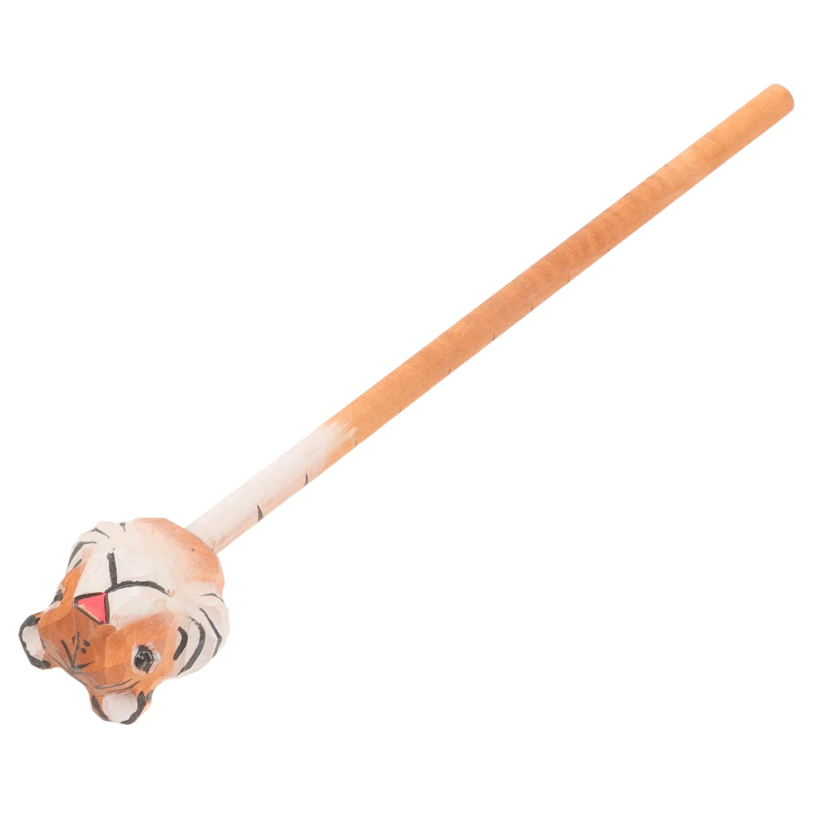 

Wooden Animal Pencil Cute Pencils Cartoon Lovely Tiger Head Design Adorable Writing Fun Pupils