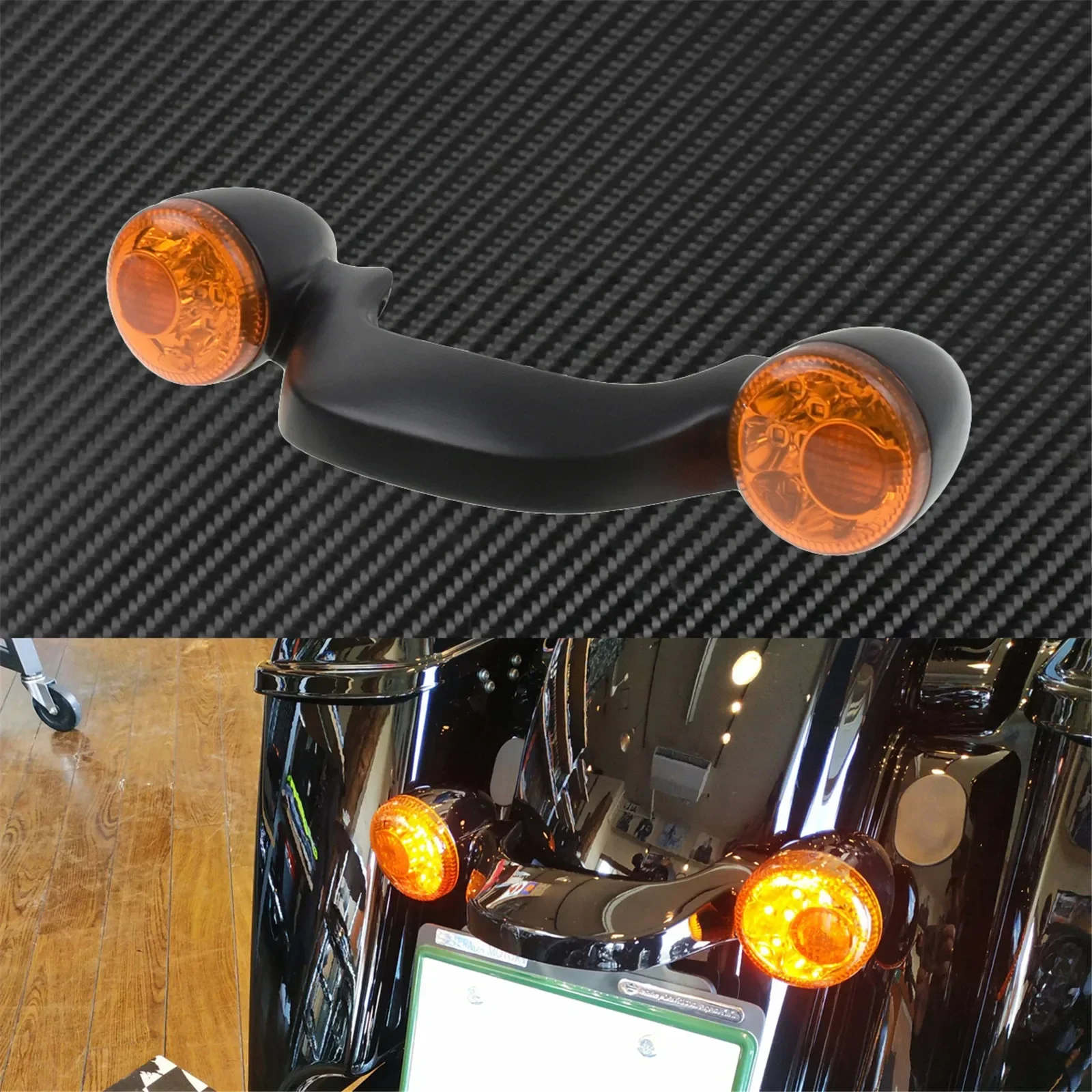 Indicatori Di Direzione LED Per Manubrio Moto - Luci Lampeggianti Gialle E Bianche - Per Manubrio 22mm - Foto 10