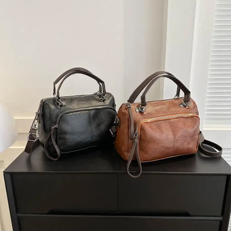 Casual Soft Crossbody Bags Solid Interior Compartment 2024 Hot Sale Bags for Women Large Capacity Zipper Pu Women's Handbags