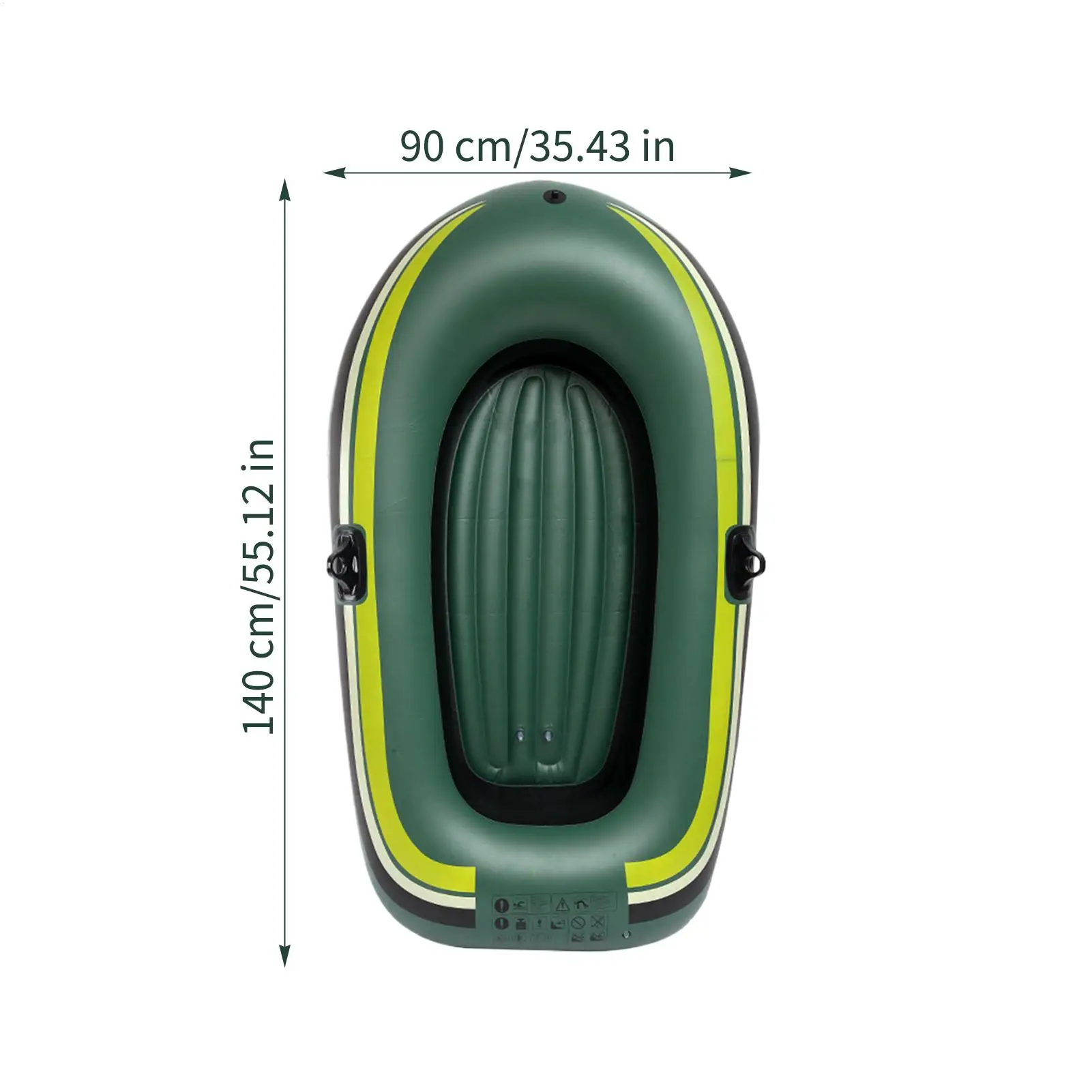 Gommone Gonfiabile per Rafting e Pesca, Kayak Gonfiabile per Pesca, Gommone Gonfiabile per Rafting e Pesca per Esterni, Barche Gonfiabili Portatili per la Pesca - immagine 5