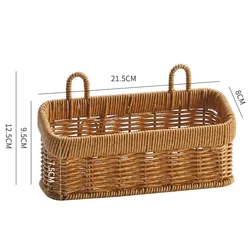 Decorative Handwoven Wall Basket for Kitchen, Garden, or Living Room Storage (S)