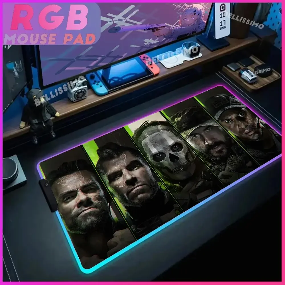 

RGB Call of Duty Modern Warfare III Popular Strategic Shooting Game Mouse Pad Large Keyboard Desk Rubber pc gaming No-slip Mat