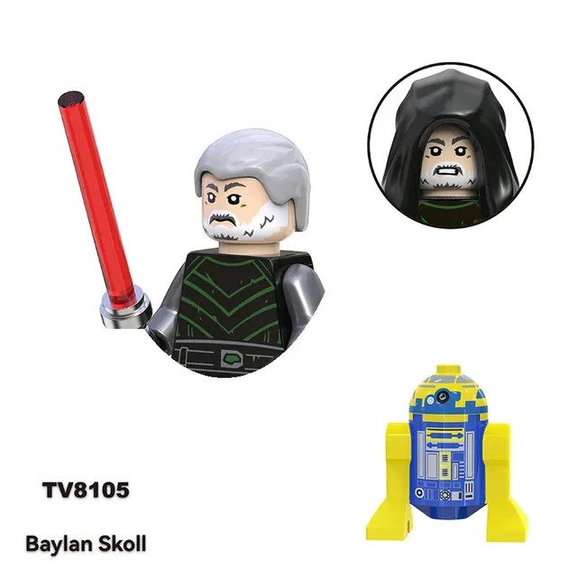 Star Wars Building Blocks Mandalorians Sith Darth Vader Clone Troopers C-3PO Vader Han Solo Leia  Boba Fett Robot Figure Toy 3