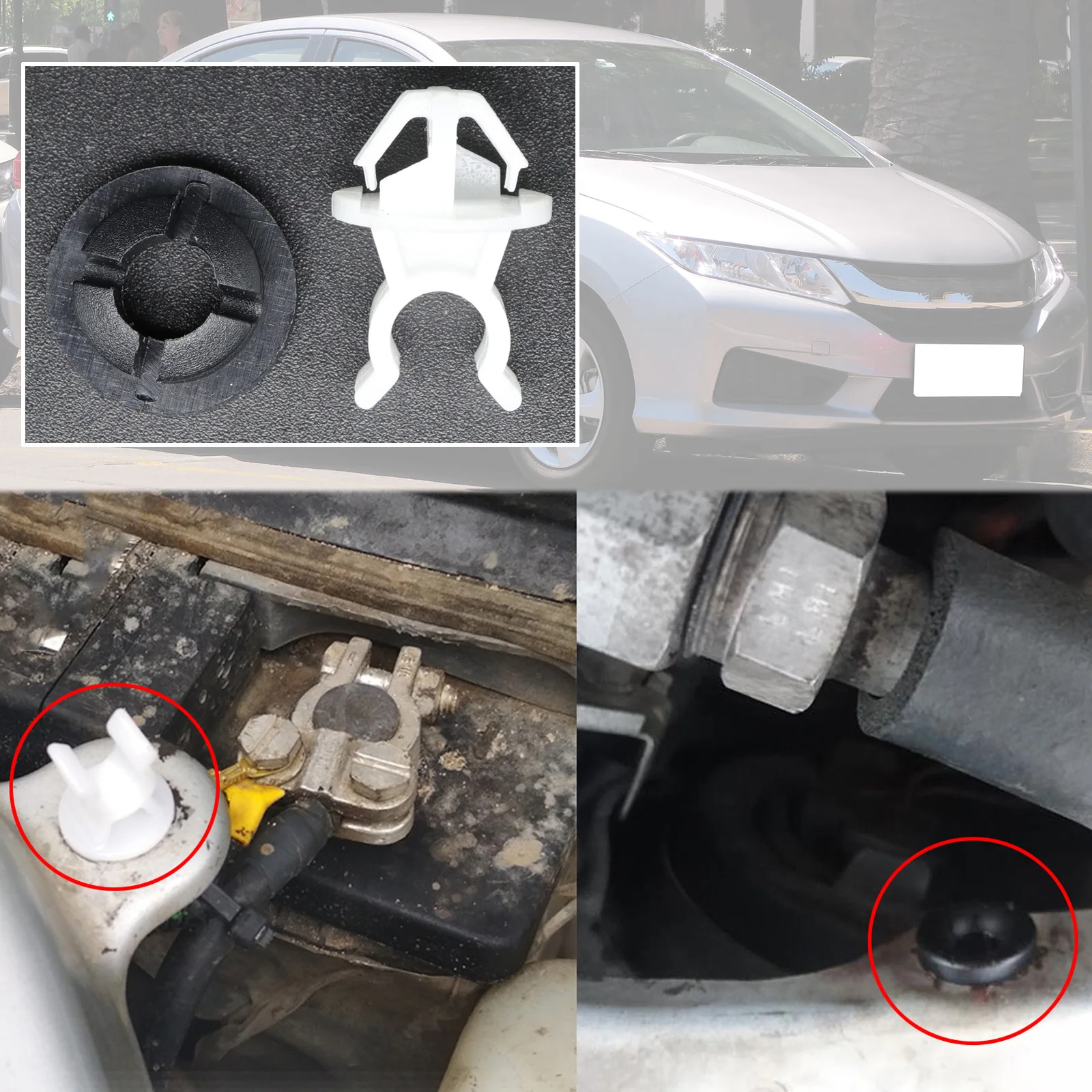Передняя крышка капота стержень Опора втулка зажим для Honda Accord 2003 - 2007 Φ Odyssey Civic Фотофон LaGreat S2000
