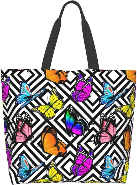 New Cotton Padded Shoulder Handbags Large Capacity Ladies Tote Rhombus  Pattern Shoulder Bags Ladies Satchel Bookbag Shopping Bag