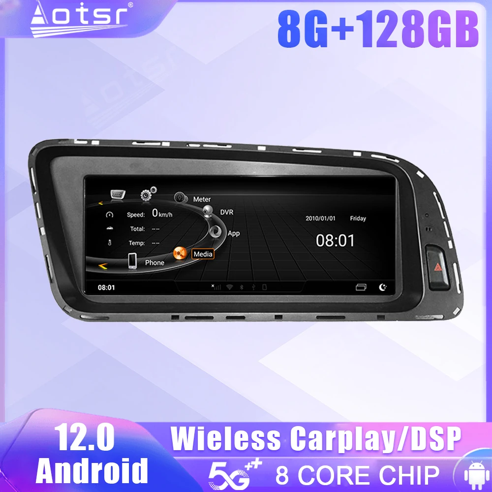 

Android экран автомобиля радио для Audi Q5 2009 2010 2011 2012 2013 2014 2015 GPS DSP Carplay Автомобильный мультимедийный стерео головное устройство