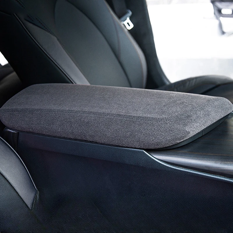 

Кожаный подлокотник для Toyota 18-23 Camry, центральный ящик для хранения, защитный чехол, замшевая крышка рычага переключения передач, крышка рычага переключения передач