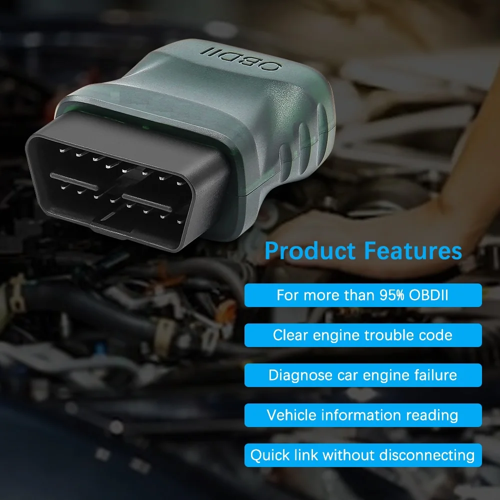 Obd2 scanner Bluetooth 4.0 ELM327 OBD2 For IOS Android 2 In 1 Code Reader Clear Error Diagnostic Tool Check Engine Light