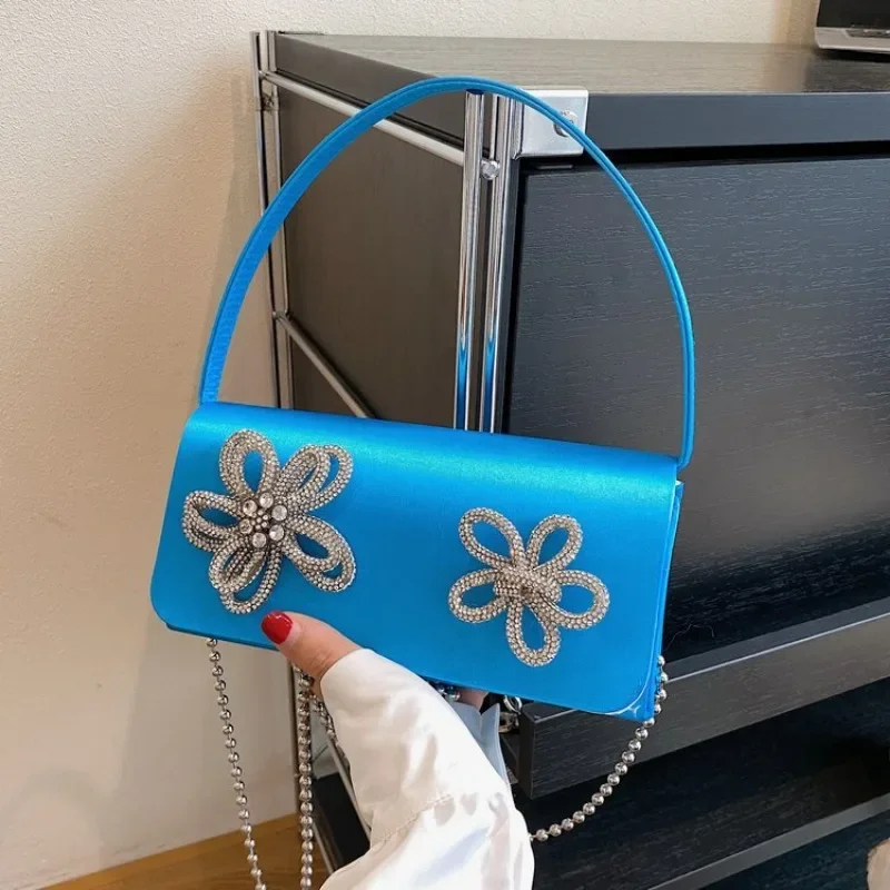 Shoulder Bag New Fashion Chain PU Leather Fabric Design Sense Popular Crossbody Mini Square Bags Purses and Handbags All-match