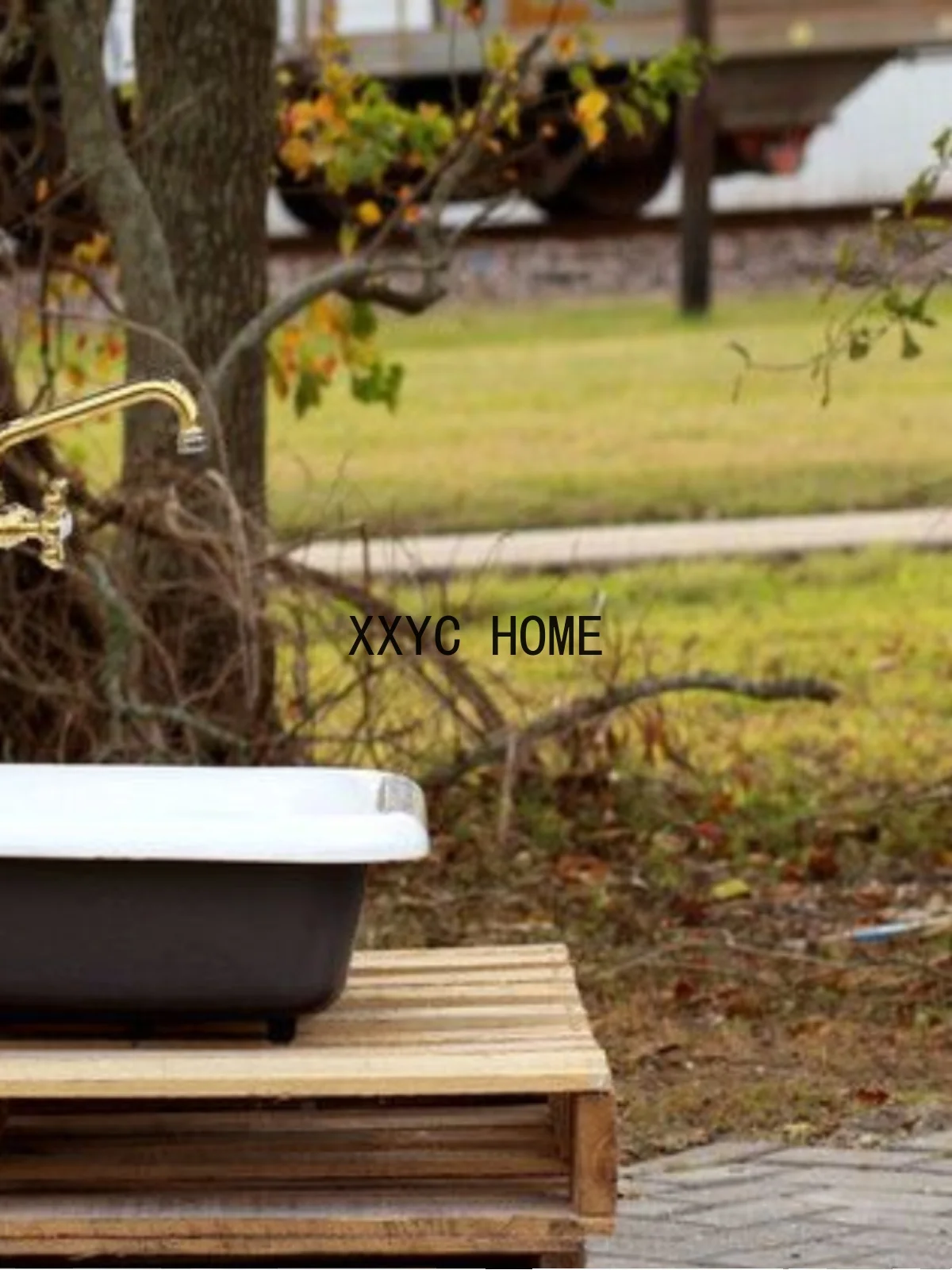Cast Iron Enamel Wall-Hung Basin Dishwashing, Hand Washing, Face Washing, Retro Sink Wall Hanging Embedded Double-Type