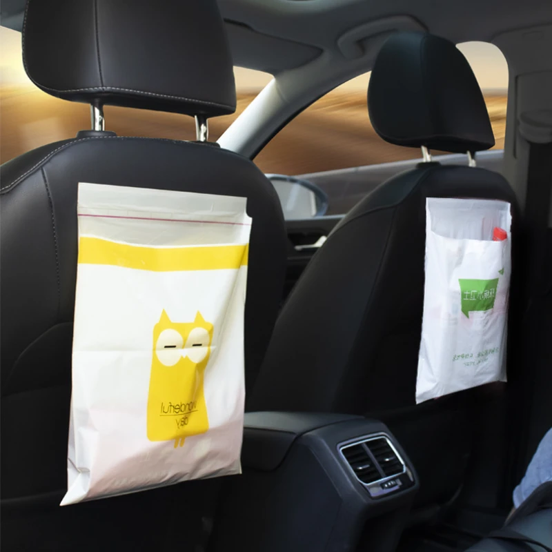 Auto Trash Bag Cartoon Sticky Auto Mülleimer Reinigung Tasche Können  Gespeichert Werden Hängende Art Einweg Umweltschutz Praktische - AliExpress