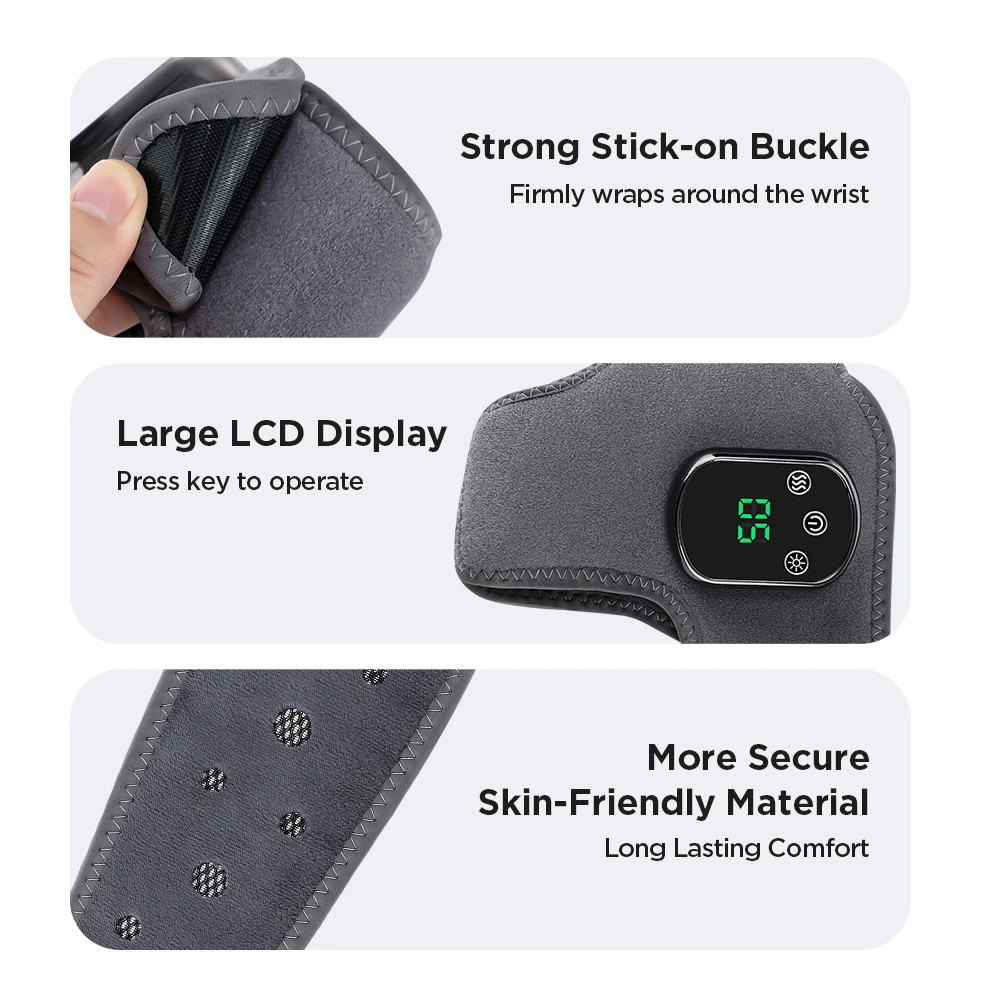 Electric Foot Heat Massager Hot Compresses Vibration Massager Breathable Material Foot and Ankle Joint Hot Compress Protection 6