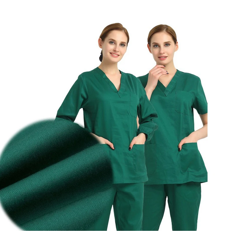 Cotton scrubs medical uniforms woman an men nurse scrubs top nurse uniform suits nurse uniform dress working uniform blouse