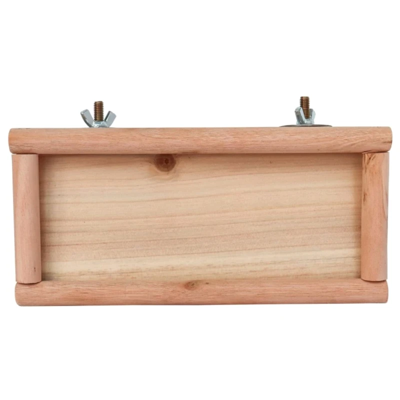 Parrot Perch Stand Natural Chew Toy Platform Easy to Install for Cage