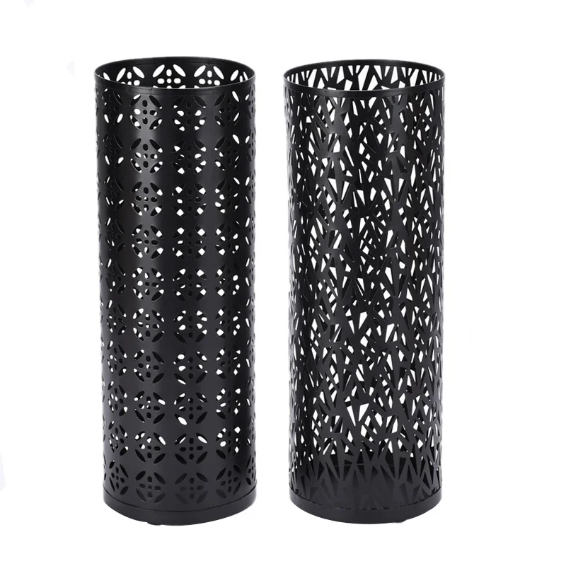 Metal Umbrella Holder Round for Home Hotel Umbrella Storage Organizer Drying Flower Vase Decor Multifunctional Metal Bucket