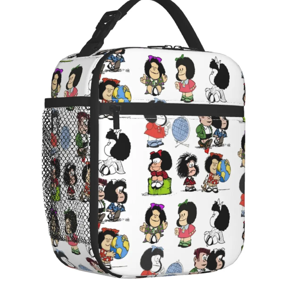 

Mafalda мне не нужна, но я хочу изолированную сумку для ланча, портативная, Quino, комикс, мультяшный термоохладитель, сумка для ланча, офисный, пикник, путешествия