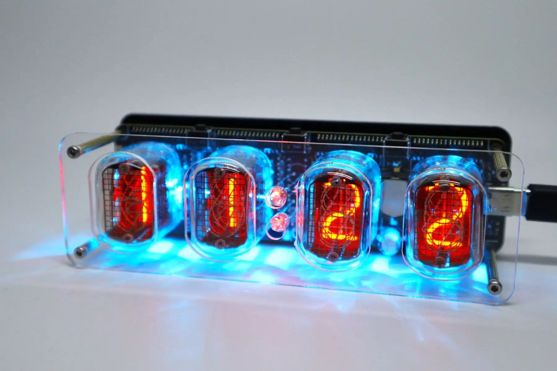 Smart IN12 Nixie Tube Clock Retro Desk Alarm with Multiple Backlight、USB-C Gift 5