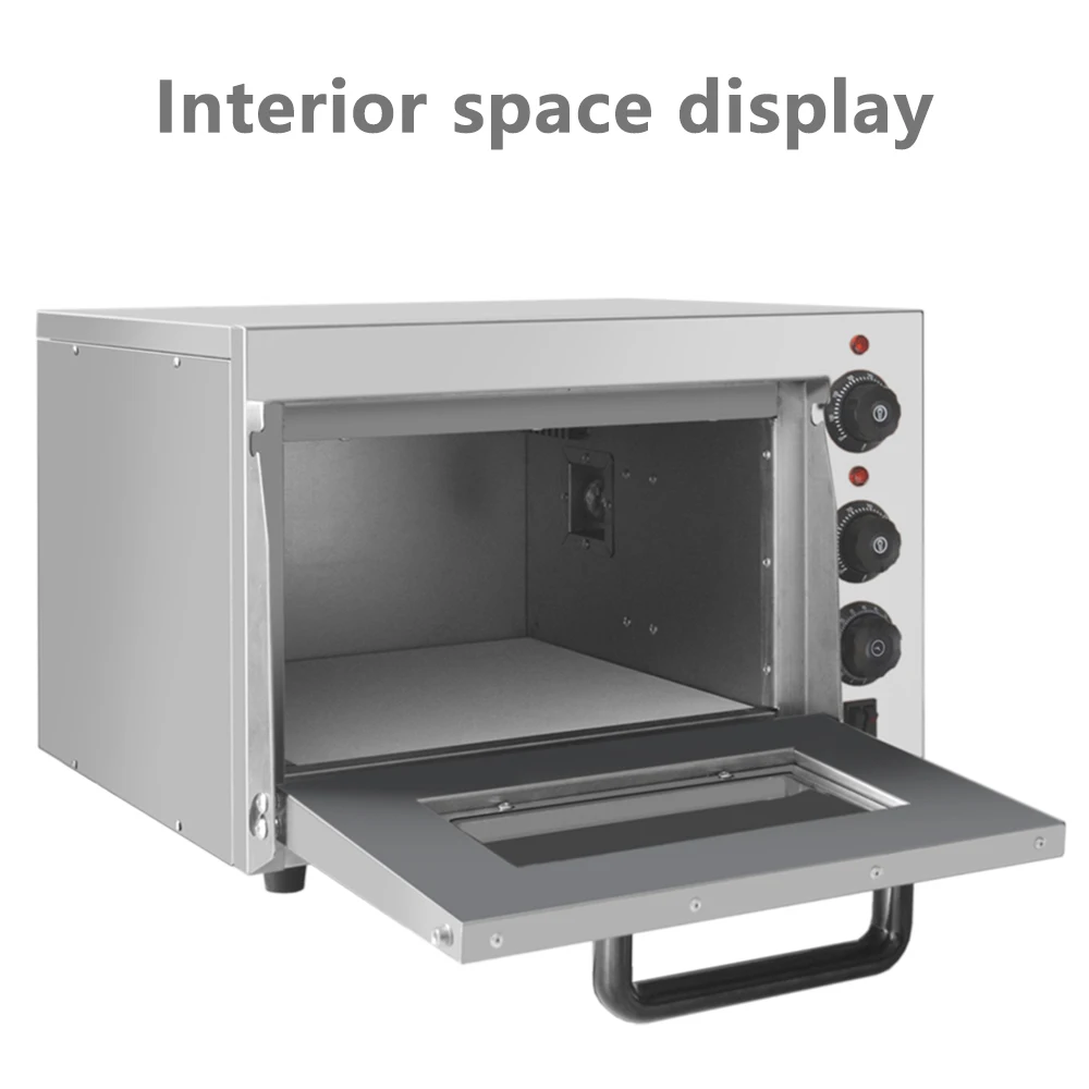 XEOLEO 13' Electric Pizza Oven Baker Oven Single Layer Stainless Steel Baking Machine Commercial Professional baking oven 6