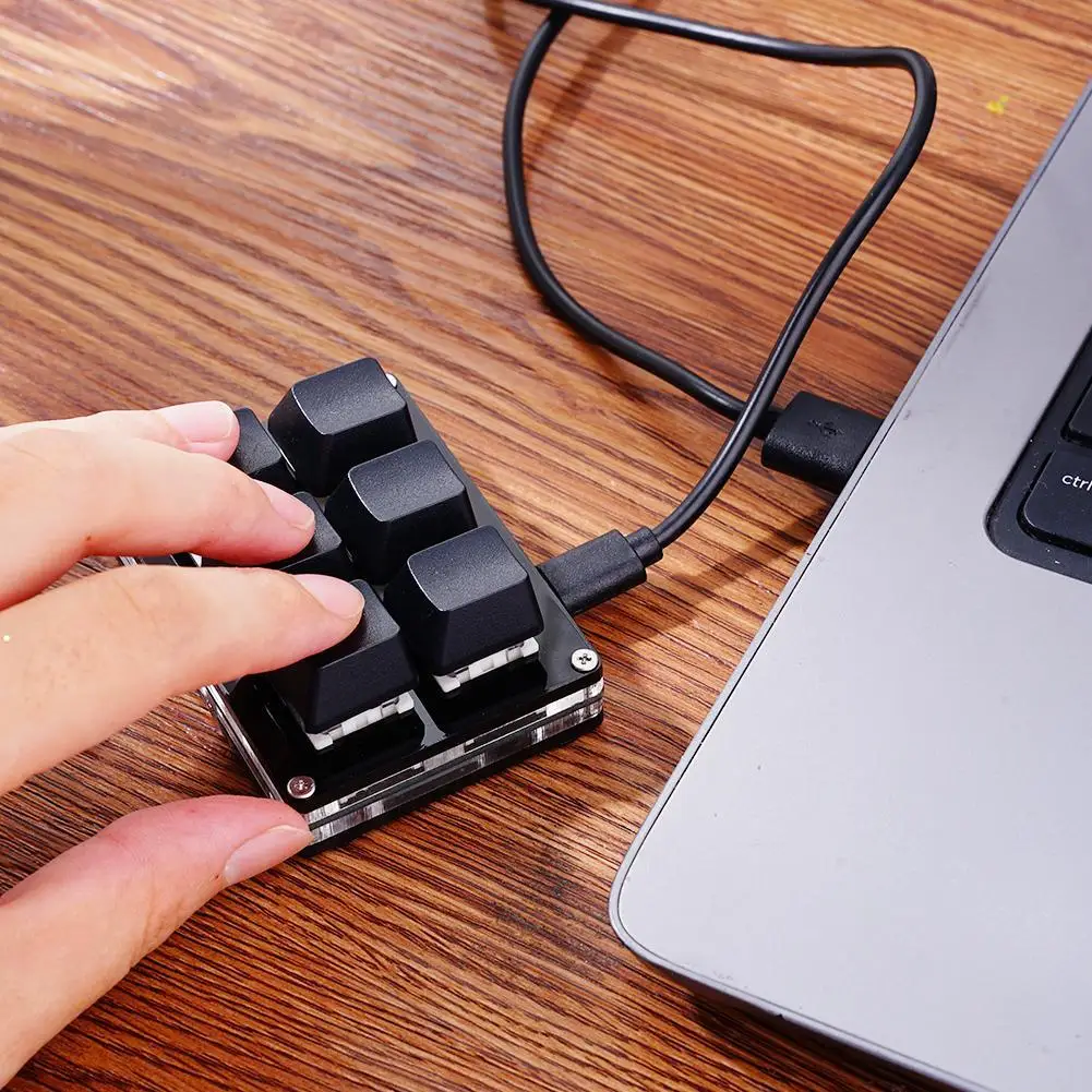 Mini Teclado sem Fio Bluetooth para Jogos Usb Modo Duplo Programável Hardware Macro Desenho Photoshop - Imagem 4
