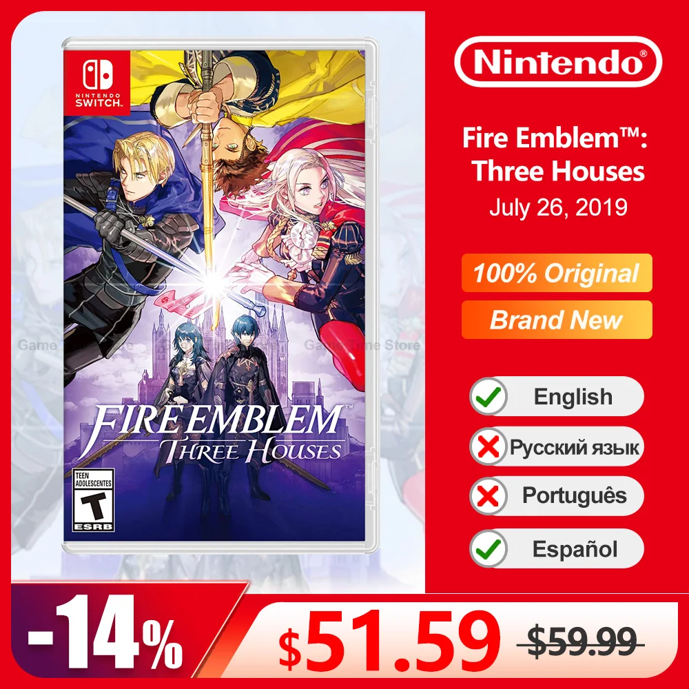 Fire Emblem Three Houses Nintendo Switch Offerte Di Gioco 100% Ufficiale Originale Gioco Fisico Card Rpg Genere Per Switch Oled Lite