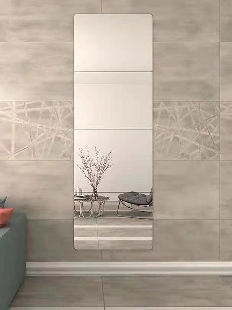 2MM thickened acrylic soft mirror threading mirror wall paste self-adhesive HD paste household bathroom