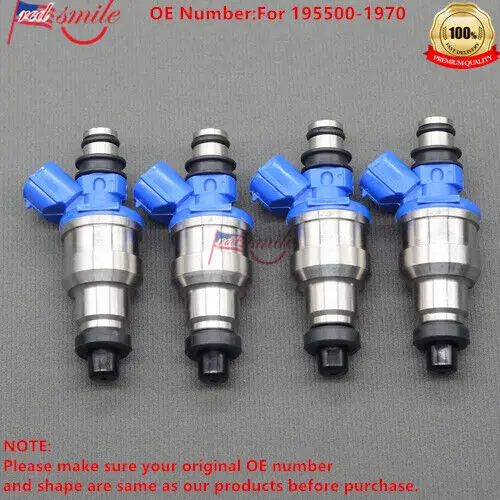 

4pcs NEW Fuel injectors fit for DENSO 1990-1993 Mazda Miata 1.6L 195500-1970