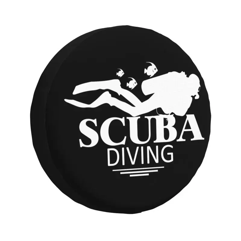 

Funny Scuba Diving Spare Tire Cover for Toyota Land Cruiser Prado Dive 4WD 4x4 SUV Car Wheel Protectors 14" 15" 16" 17" Inch