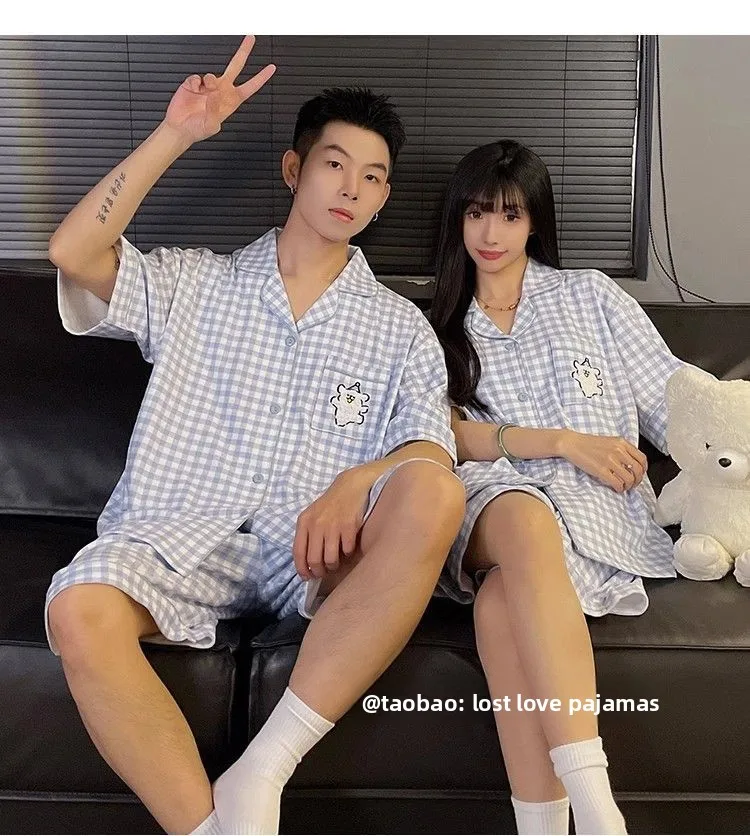 Couples Summer Cotton Sleepwear Set