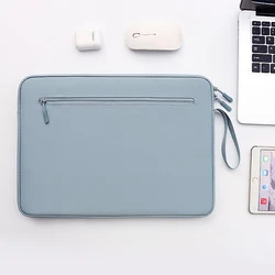 Versatile Laptop Sleeve Bag with Accessory Storage for Pro 16.2 M1 M2 M3 M4 (Lake Blue)