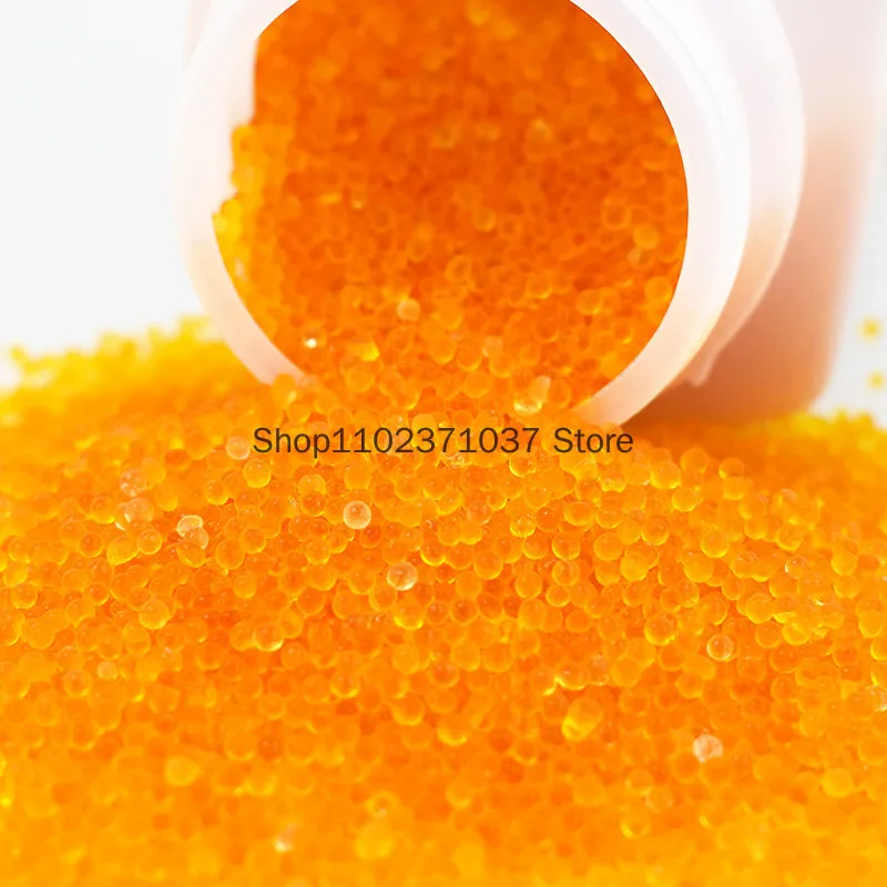 Orange Spherical Bulk Silica Gel For Desiccant Packets Litter Crystal