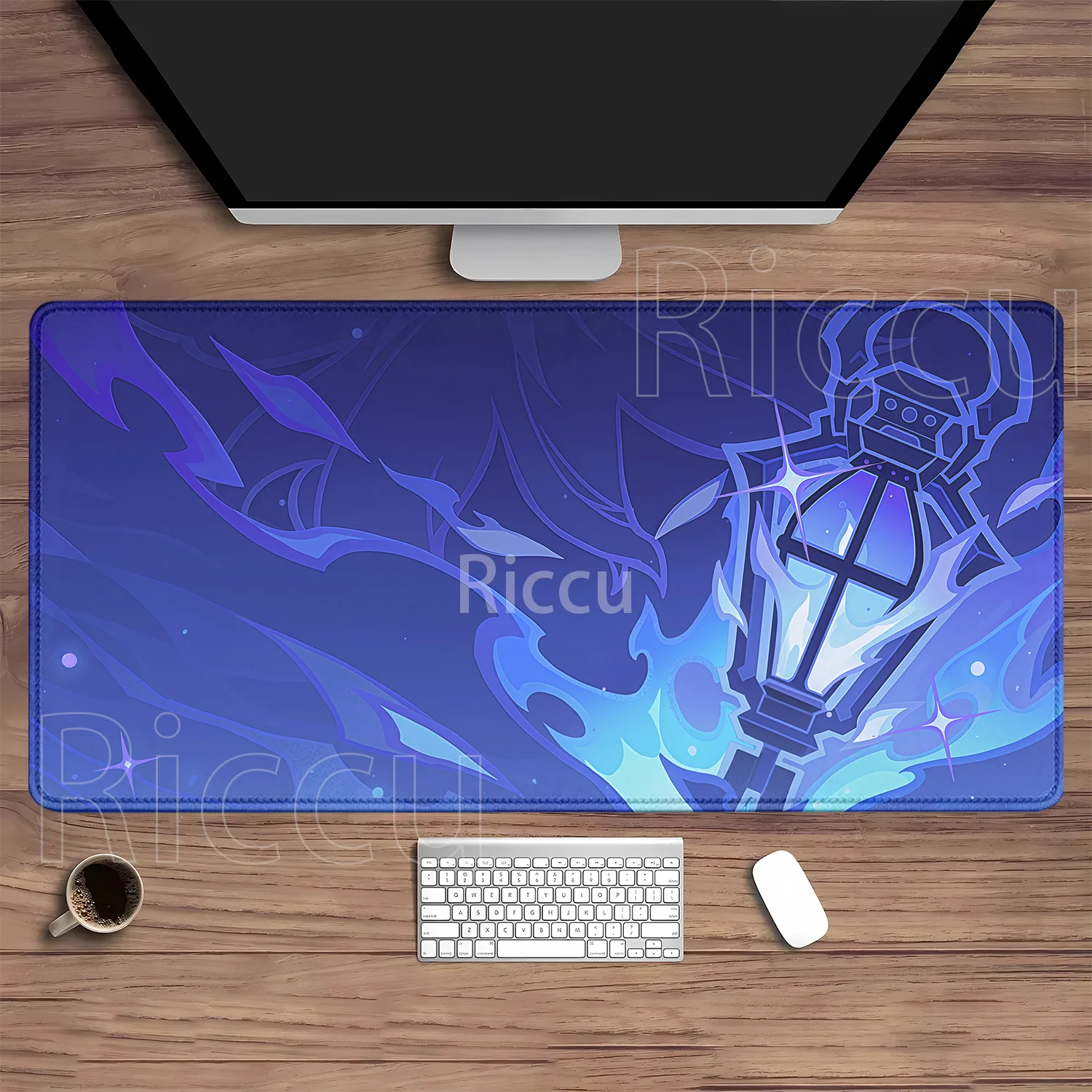 Varesa Columbina Furina Genshin Impact Pattern Gaming Mouse Pad - Large Rubber HD Printed Desk Mat