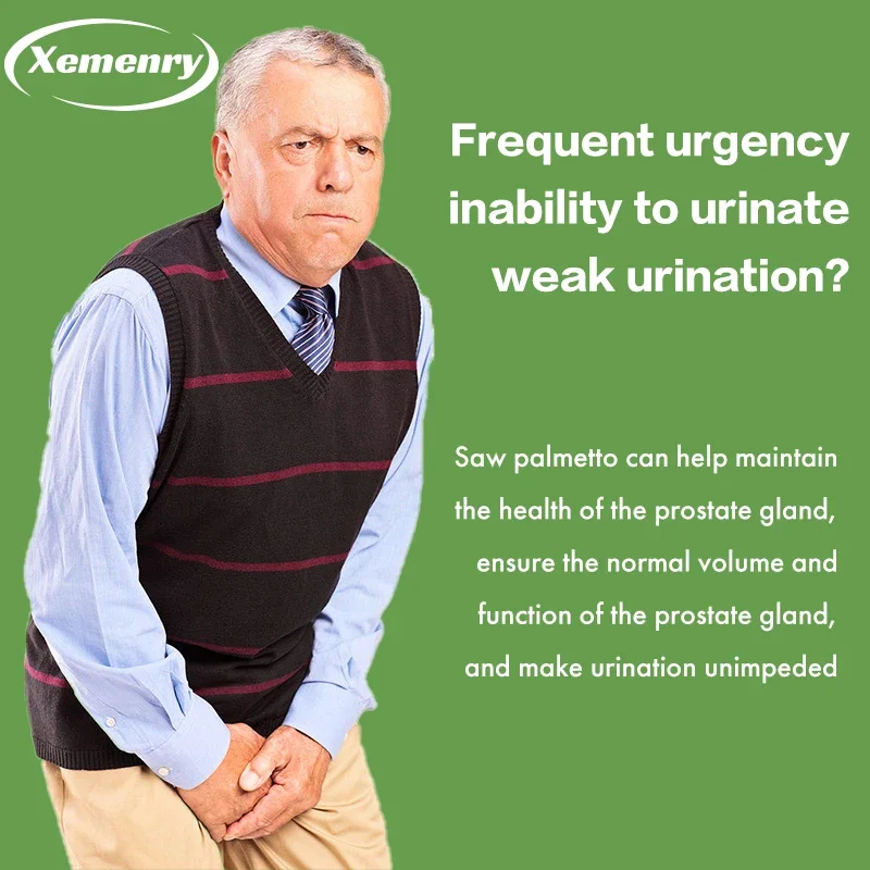 Saw Palmetto Men's Prostate Health Reduce Frequent Urination Promote Hair Growth