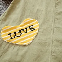 (0-3 Years Old) Summer Cotton Striped Short Sleeved Fake Two-Piece Girl'S Dress Cute Cartoon Girl Strap Dress 2